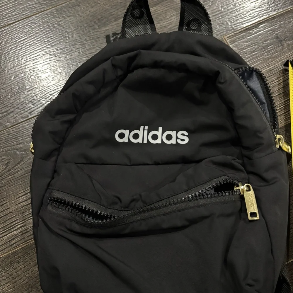 Adidas Black Backpack with Gold Accents - Picture 3 of 8